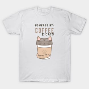 Powered by Coffee and Cats T-Shirt